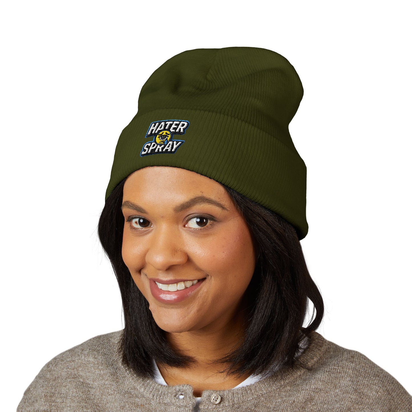 WHY ME? Classic Cuffed Beanie (Embroidery)